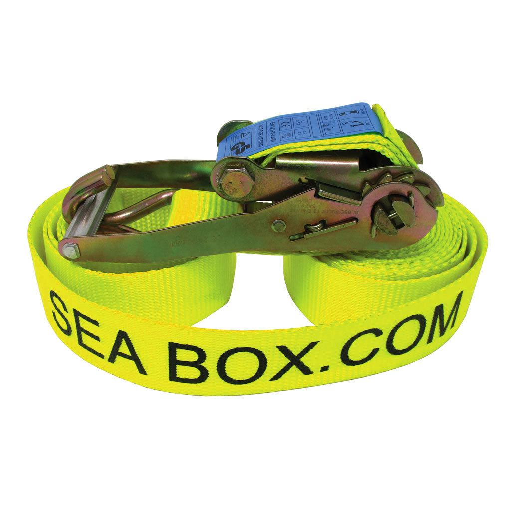 SB3401 - Heavy Duty Tie Down Strap, 18'L x 2'W, 5511 lb. Load Limit, R –  Sea Box Shop