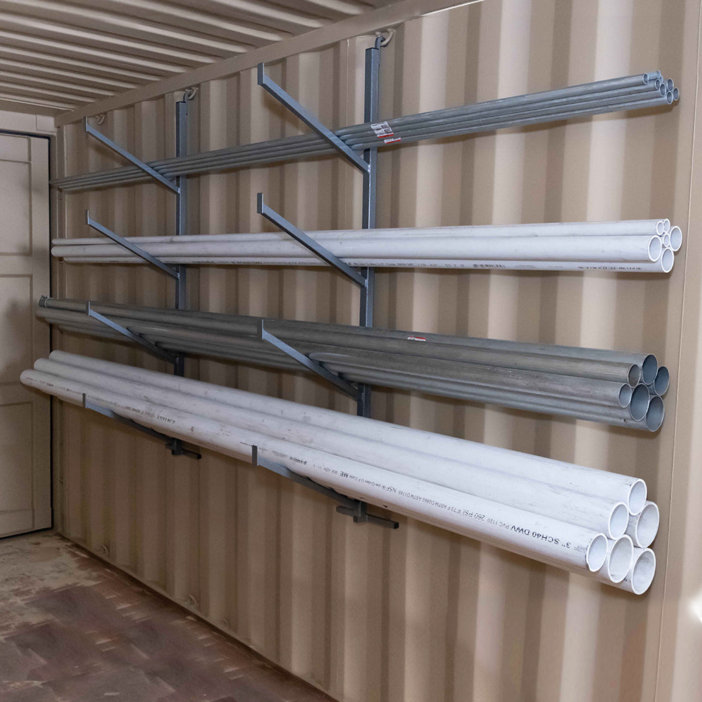 Shipping Container / Cargo Container Shelving Brackets / Pipe