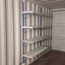 SB4108 - (Single) ConExtra Container Shelf Bracket: Adjustable, 4-Tier (14.875")
