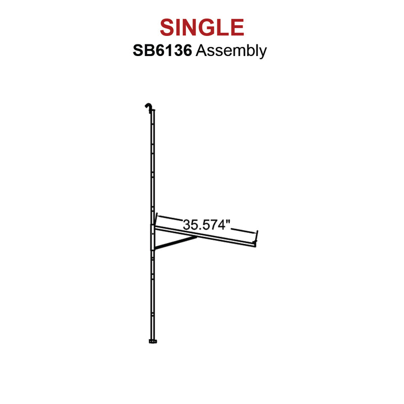 SB6136 - (Single) ConExtra Planning Table Adjustable Bracket (80")
