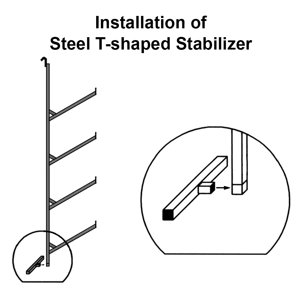 SB4000 (Single) ConExtra Pipe Rack Bracket (4 Arm) Sea Box Shop