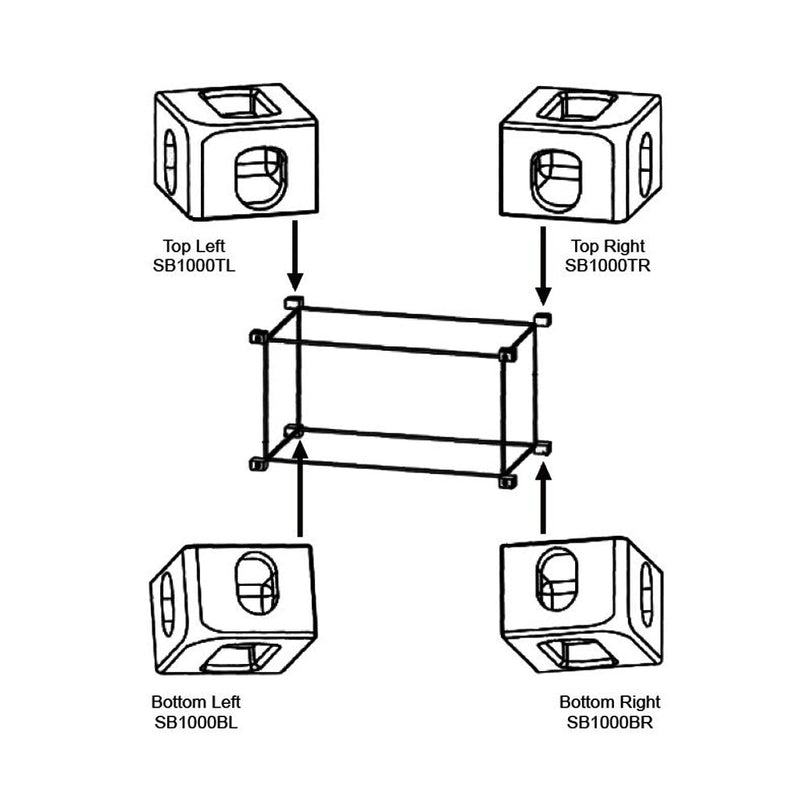 Container Corner System SB1000 - Full Set - 8 Shipping Container Corner Castings* – Sea Box Shop