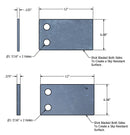 SB1470.SK2 - Deck Mount Plate Shim Kit, 2 Hole (2 each .125" and .375" shims per Kit)