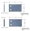 SB1470.SK2 - Deck Mount Plate Shim Kit, 2 Hole (2 each .125" and .375" shims per Kit)