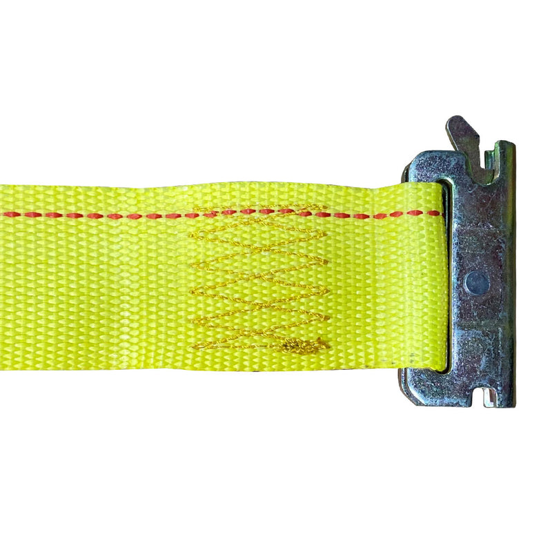 SB3407 - Tie Down Strap, 12'L x 2"W, 1,333 lb. Load Limit, Ratchet with Spring E-Track Ends