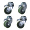 SB5906.DLA - 6k Lbs. Capacity, 6" H Swivel Caster, Low Profile, Low Tare Weight (Set of 4)