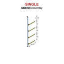 SB4000 - (Single) ConExtra Pipe Rack Bracket (4 Arm)